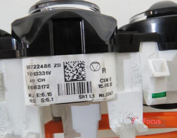 Heating & Ventilation Control Assembly PEUGEOT 208 I (CA, CC)