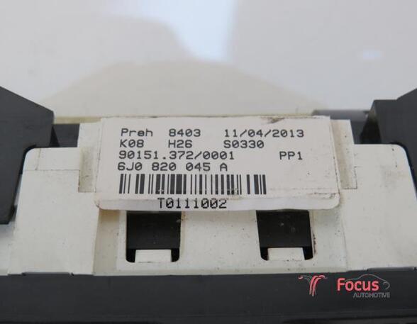 Heating & Ventilation Control Assembly SEAT Ibiza IV ST (6J8, 6P8)