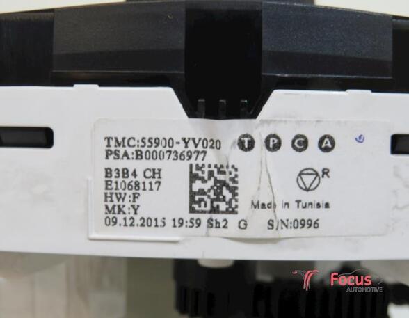 Heating & Ventilation Control Assembly CITROËN C1 II (PA, PS)