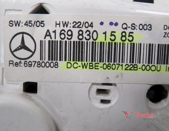 Heating & Ventilation Control Assembly MERCEDES-BENZ A-Klasse (W169)