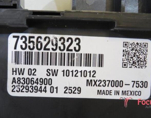 Heating & Ventilation Control Assembly FIAT 500 (312_), FIAT 500 C (312_), ABARTH 500C / 595C / 695C (312_), ABARTH 500 / 595 / 695 (312_)