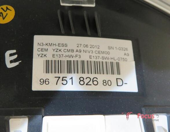 Instrument Cluster PEUGEOT 208 I (CA, CC)