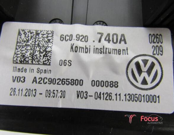 Instrumentenkombination VW Polo V 6R, 6C 6C0920740A P9192605