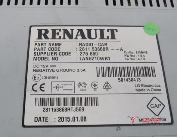 Autonavigatiesysteem RENAULT Clio III Grandtour (KR0/1), RENAULT Clio IV Grandtour (KH)