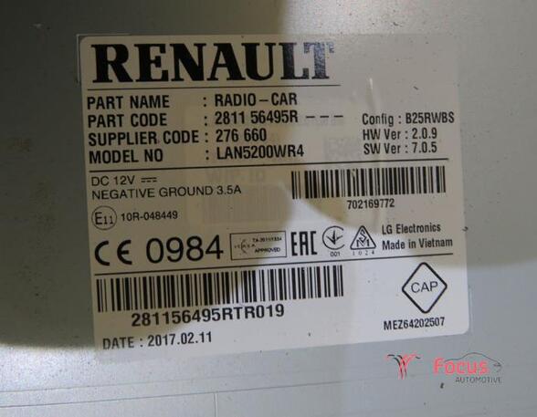 Navigation System RENAULT CAPTUR I (J5_, H5_), RENAULT CLIO IV (BH_)