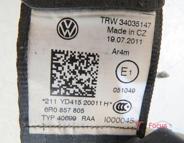 Safety Belts VW Polo (6C1, 6R1)