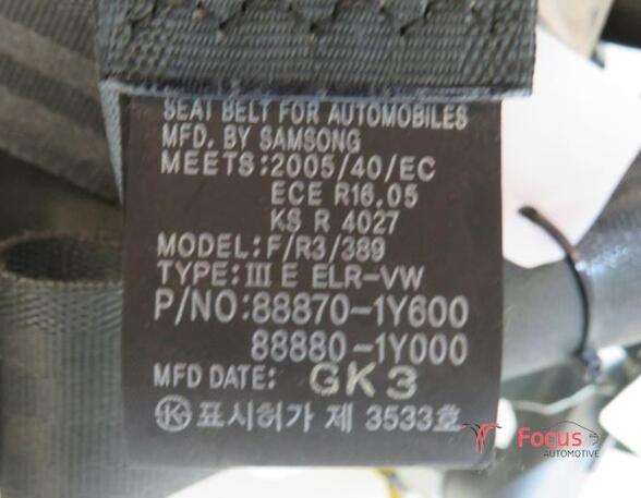 Safety Belts KIA Picanto (TA)