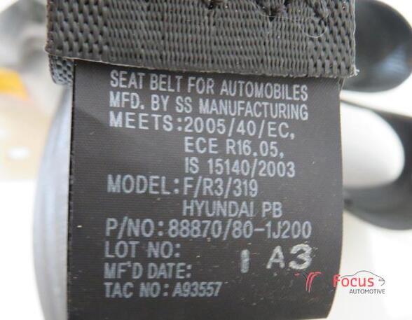 Safety Belts HYUNDAI i20 (PB, PBT)