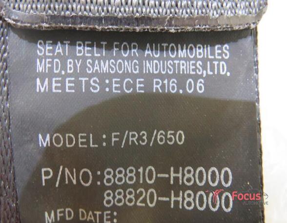 Safety Belts KIA RIO IV (YB, SC, FB)