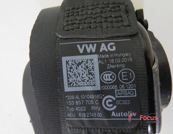 Safety Belts VW UP! (121, 122, BL1, BL2, BL3, 123), VW LOAD UP (121, 122, BL1, BL2)