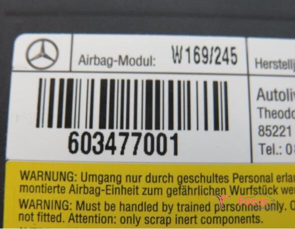 P13647379 Airbag Sitz MERCEDES-BENZ A-Klasse (W169) 603477001