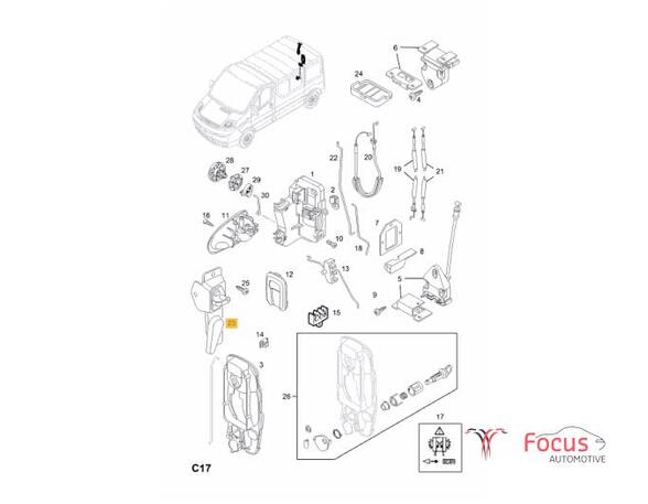 Motorkapkabel OPEL Vivaro Combi (J7)