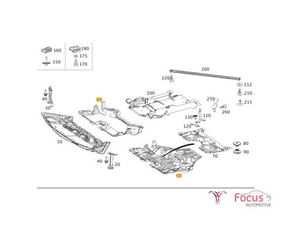 Motorabdeckung Mercedes-Benz C-Klasse W204 A2045202623 P11918019