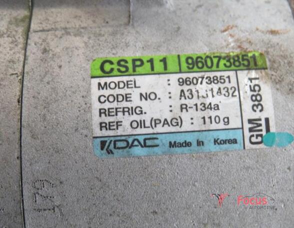 Air Conditioning Compressor CHEVROLET SPARK (M300)