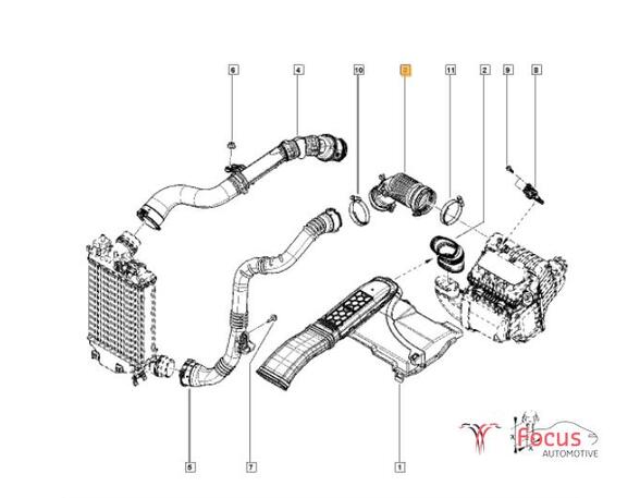 Ansaugschlauch für Luftfilter Renault Megane IV Grandtour K9A 165763328R P12276863