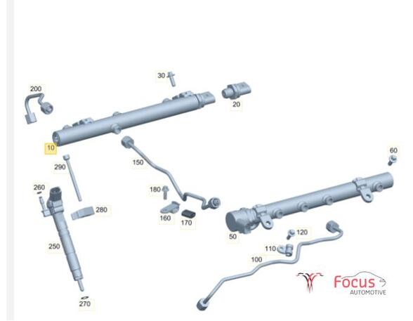 Petrol Fuel Rail MERCEDES-BENZ C-CLASS (W204)