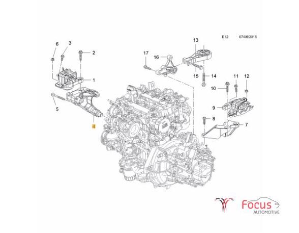 Engine Mount Bracket OPEL Karl (C16)