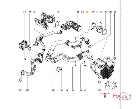 Air Hose Intake Manifold RENAULT Clio IV (BH)