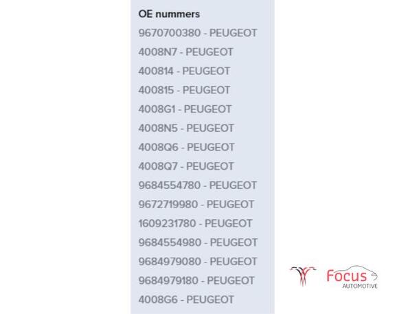 Power steering pump PEUGEOT 308 I (4A, 4C), PEUGEOT 308 SW I (4E, 4H)