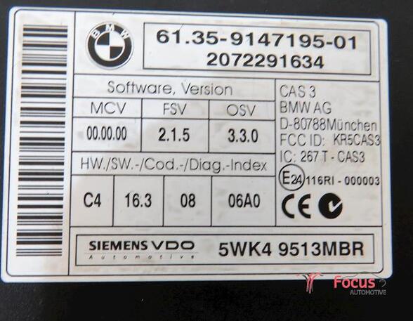 Control unit central electric (BCM) BMW 1er (E81), BMW 1er (E87)