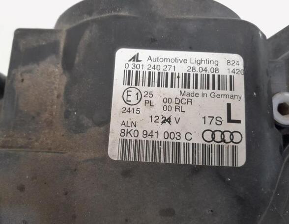 Headlight AUDI A4 Avant (8K5, B8), AUDI A5 Sportback (8TA), AUDI A4 Allroad (8KH, B8)