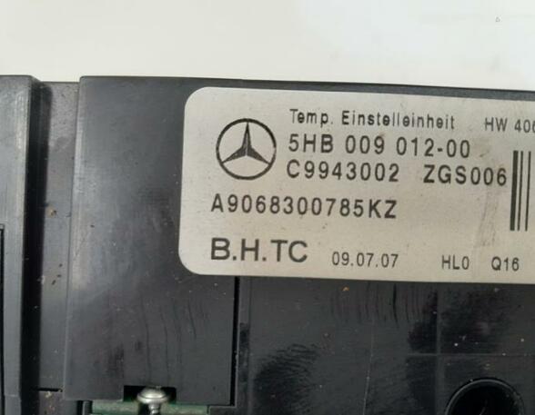 Heating & Ventilation Control Assembly MERCEDES-BENZ SPRINTER 3,5-t Bus (906)