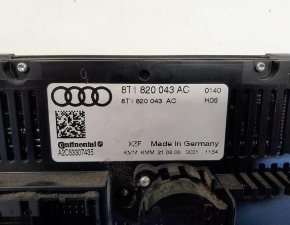 Bedieningselement verwarming & ventilatie AUDI A4 Allroad (8KH, B8), AUDI A4 Avant (8K5, B8), AUDI A5 Sportback (8TA)