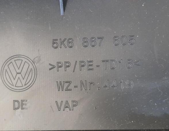 Interior Tailgate Trim Panel VW GOLF VI (5K1), VW GOLF VI Van (5K1_), VW GOLF VAN VI Variant (AJ5), VW GOLF V (1K1)