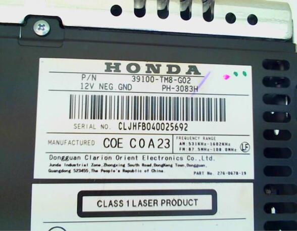 CD-Radio HONDA INSIGHT (ZE_)