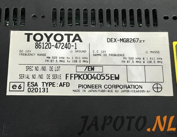 CD-Radio TOYOTA PRIUS Hatchback (_W2_)