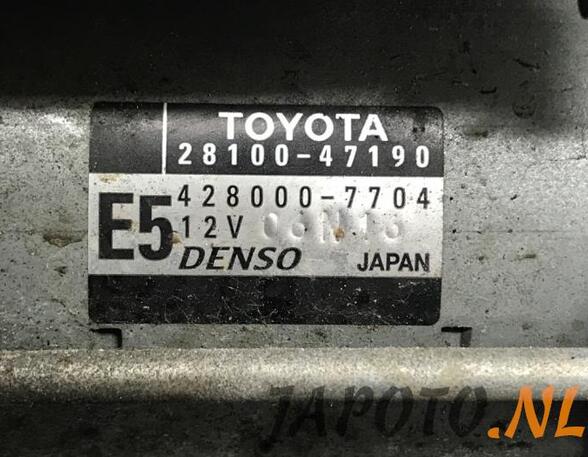 Starter TOYOTA VERSO S (_P12_)