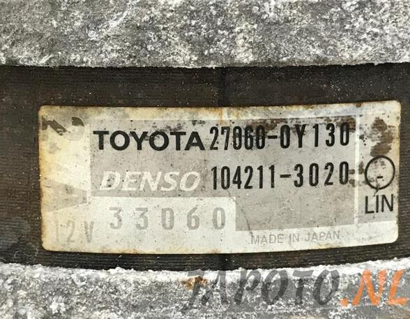 Dynamo (Alternator) TOYOTA YARIS (_P13_)