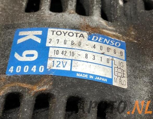 Alternator TOYOTA IQ (_J1_)