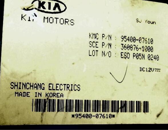 Control unit KIA PICANTO (SA)