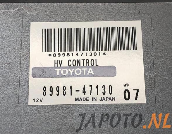 Control unit TOYOTA PRIUS Hatchback (_W2_)