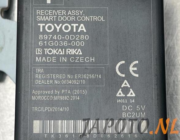 Control unit TOYOTA YARIS (_P13_)