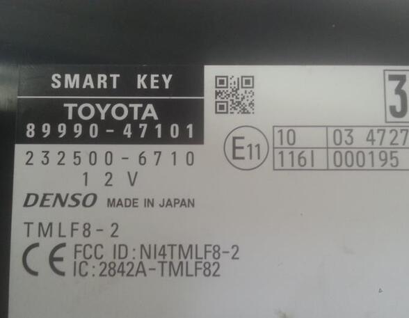 Control unit TOYOTA PRIUS PLUS (_W4_), TOYOTA Prius Plus (_W4_)