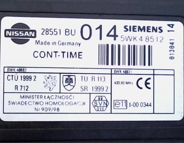 Control unit NISSAN ALMERA TINO (V10)