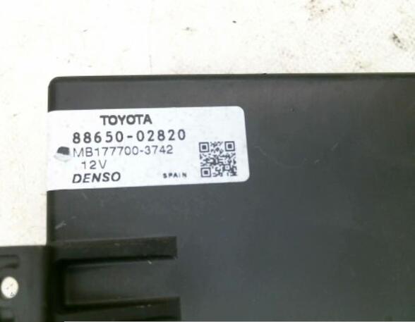 Control unit TOYOTA AURIS (_E15_), TOYOTA AURIS (_E18_), TOYOTA AURIS Estate (_E18_)