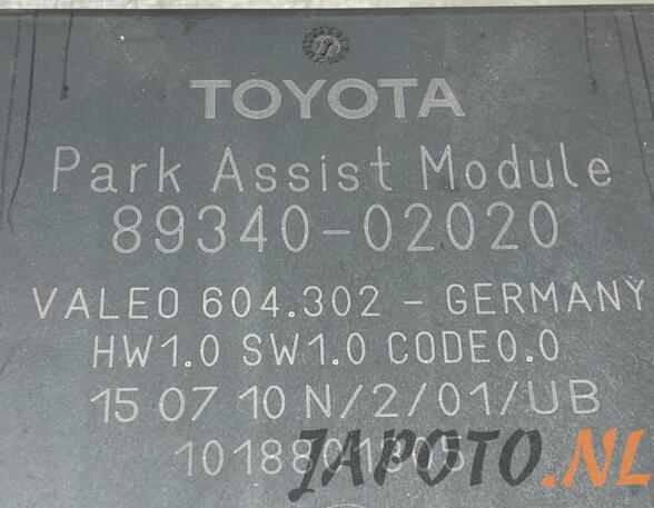 Control unit for parking support TOYOTA AURIS (_E15_), TOYOTA AURIS (_E18_), TOYOTA AURIS Estate (_E18_)