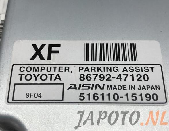 Control unit for parking support TOYOTA PRIUS (_W3_)