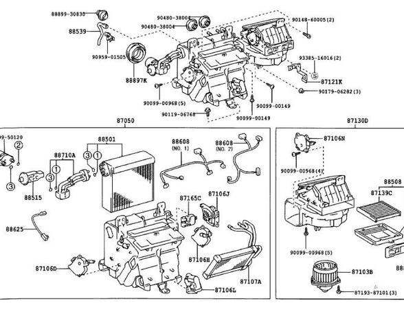 Interior Blower Motor LEXUS SC Convertible (UZZ40_)