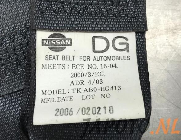 Seat Belt Buckle NISSAN MURANO I (Z50), NISSAN MURANO II (Z51)