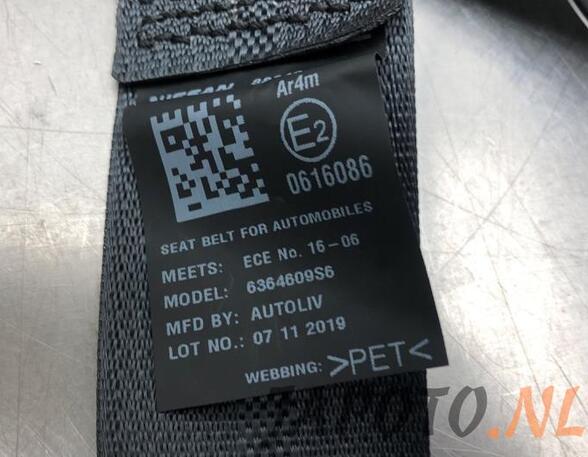 Safety Belts NISSAN MICRA V (K14)