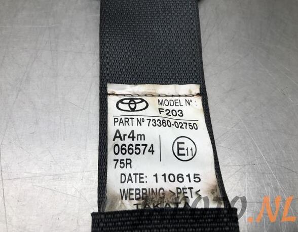 Safety Belts TOYOTA AURIS Estate (_E18_), TOYOTA AURIS (_E18_), TOYOTA AURIS (_E15_)