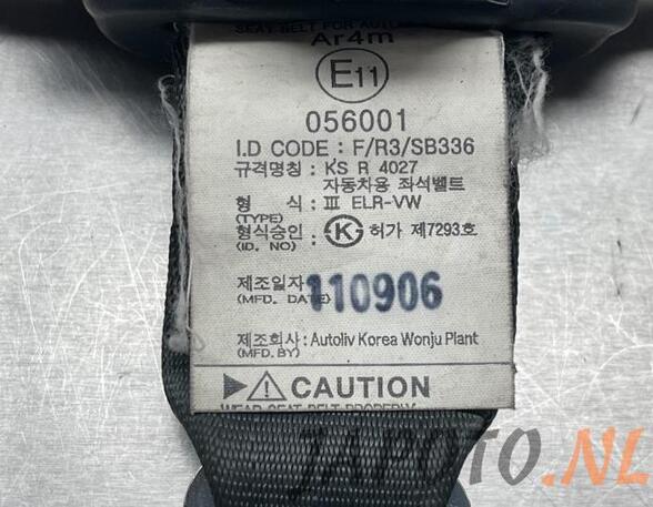 Safety Belts KIA SPORTAGE (SL)