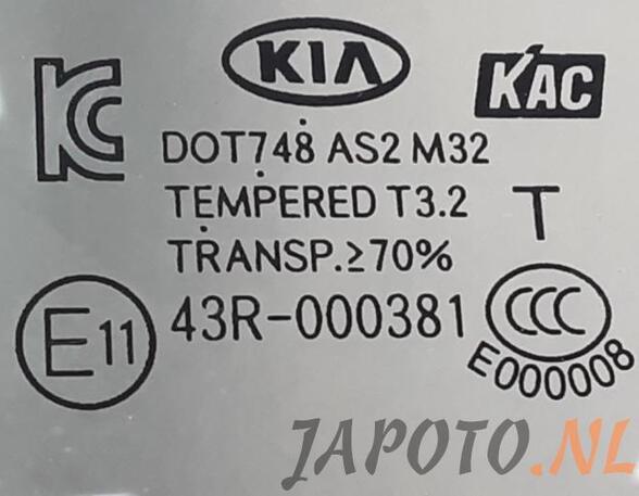 Türscheibe links vorne Kia Picanto 2 TA PICANTO P16917982