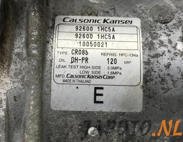 Air Conditioning Compressor NISSAN MICRA IV (K13_)