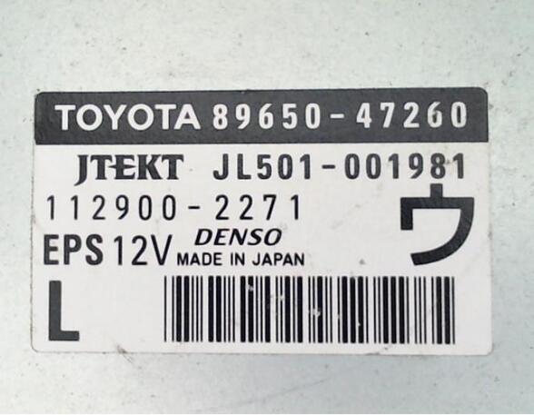 Control unit for power steering TOYOTA PRIUS (_W3_)