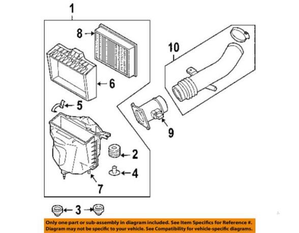 Air Flow Meter NISSAN PATROL GR V Wagon (Y61)